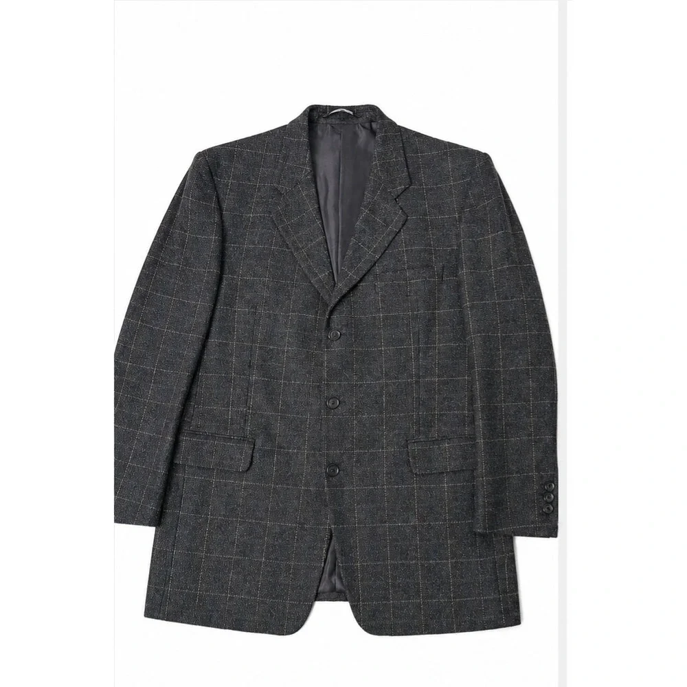 VTG Ermenegildo Zegna  CASHMERE WOOL 90s men's  Blazer Jacket 44L Suit Coat